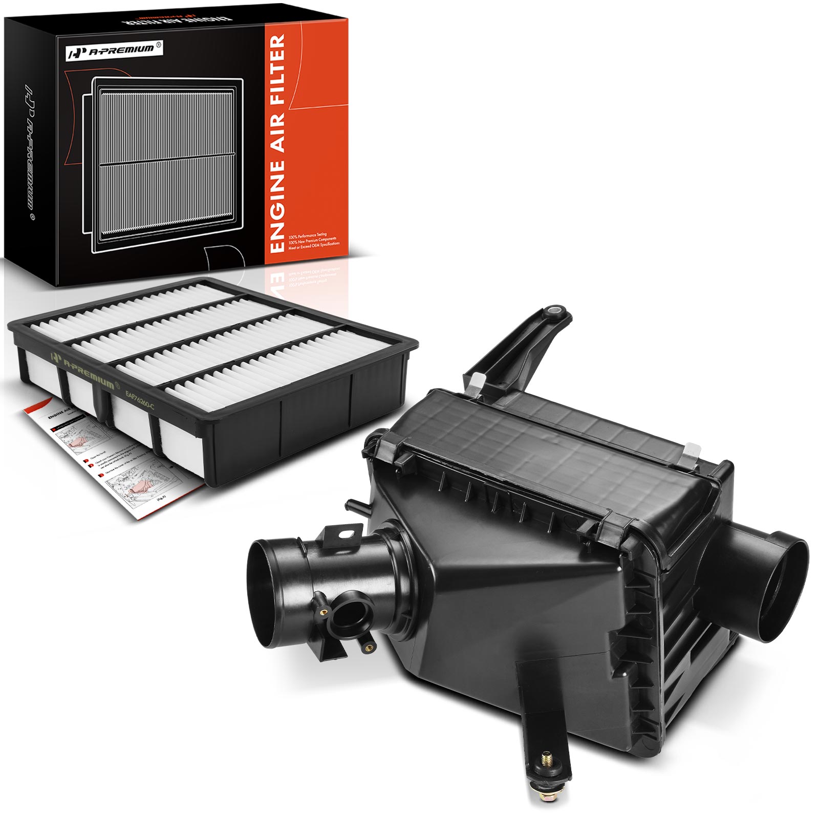 Engine Air Cleaner Filter Box with Air Filter