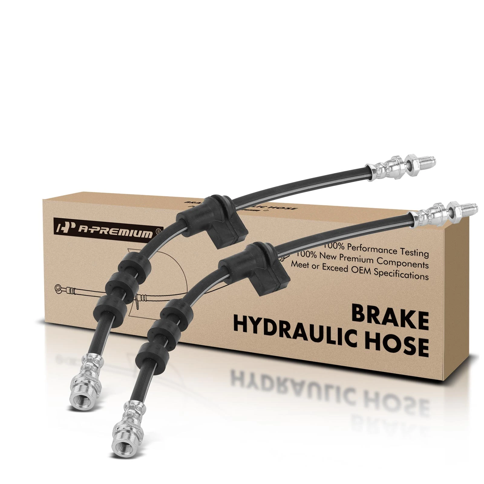 2 Pcs Front Brake Hydraulic Hose for Ford Focus 2005-2007