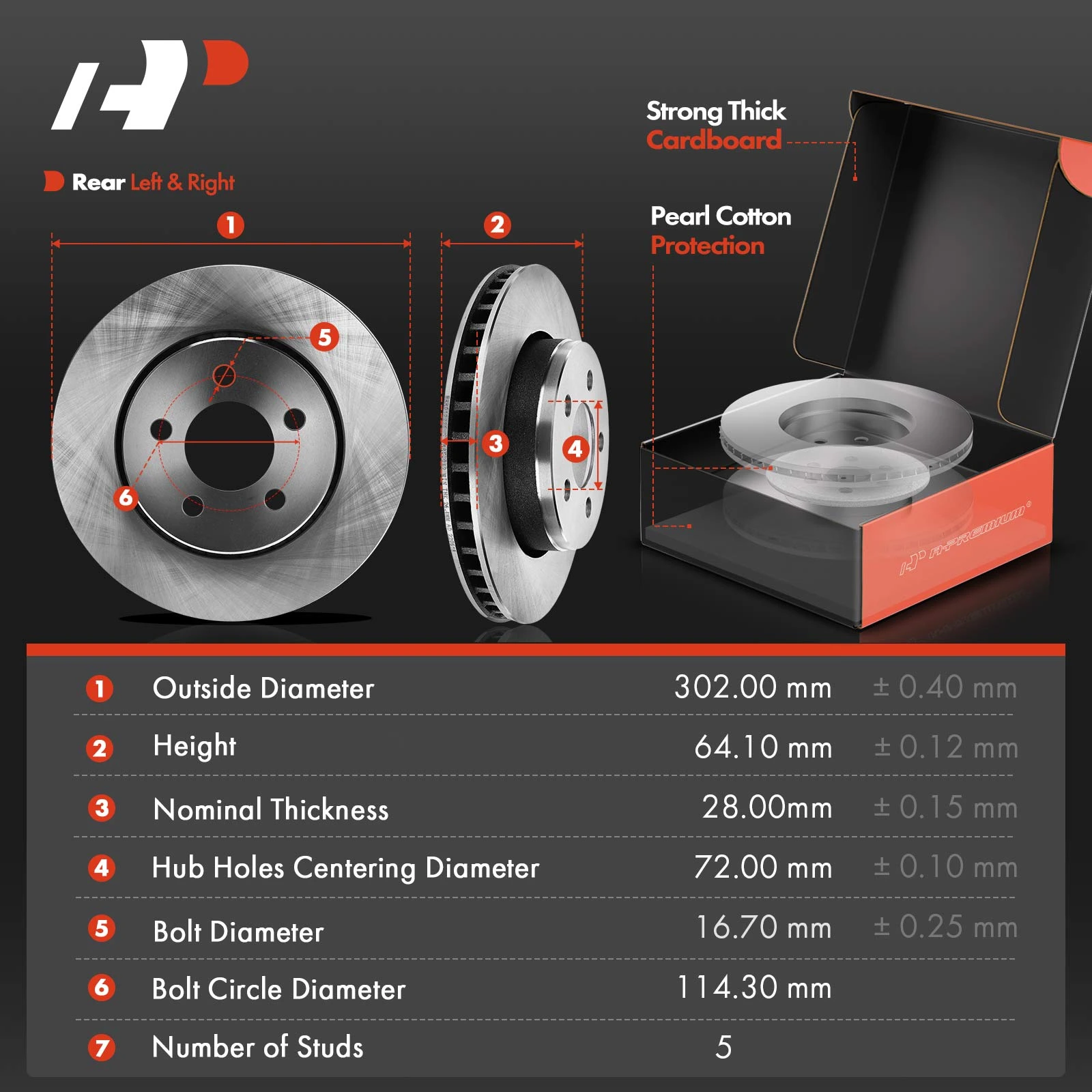 8 Pcs Front Disc Brake Rotors & Ceramic Brake Pads & Brake Calipers for Dodge Nitro Jeep 08-12