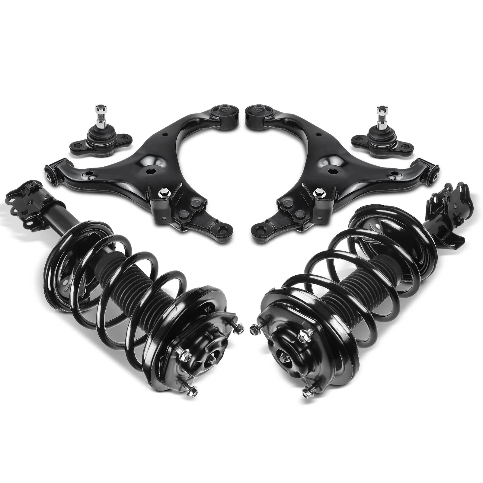 2007-2010 Kia Optima 8pc Shock Strut Coil Spring and Control Arm Kit, Front Side A-Premium APCA5313