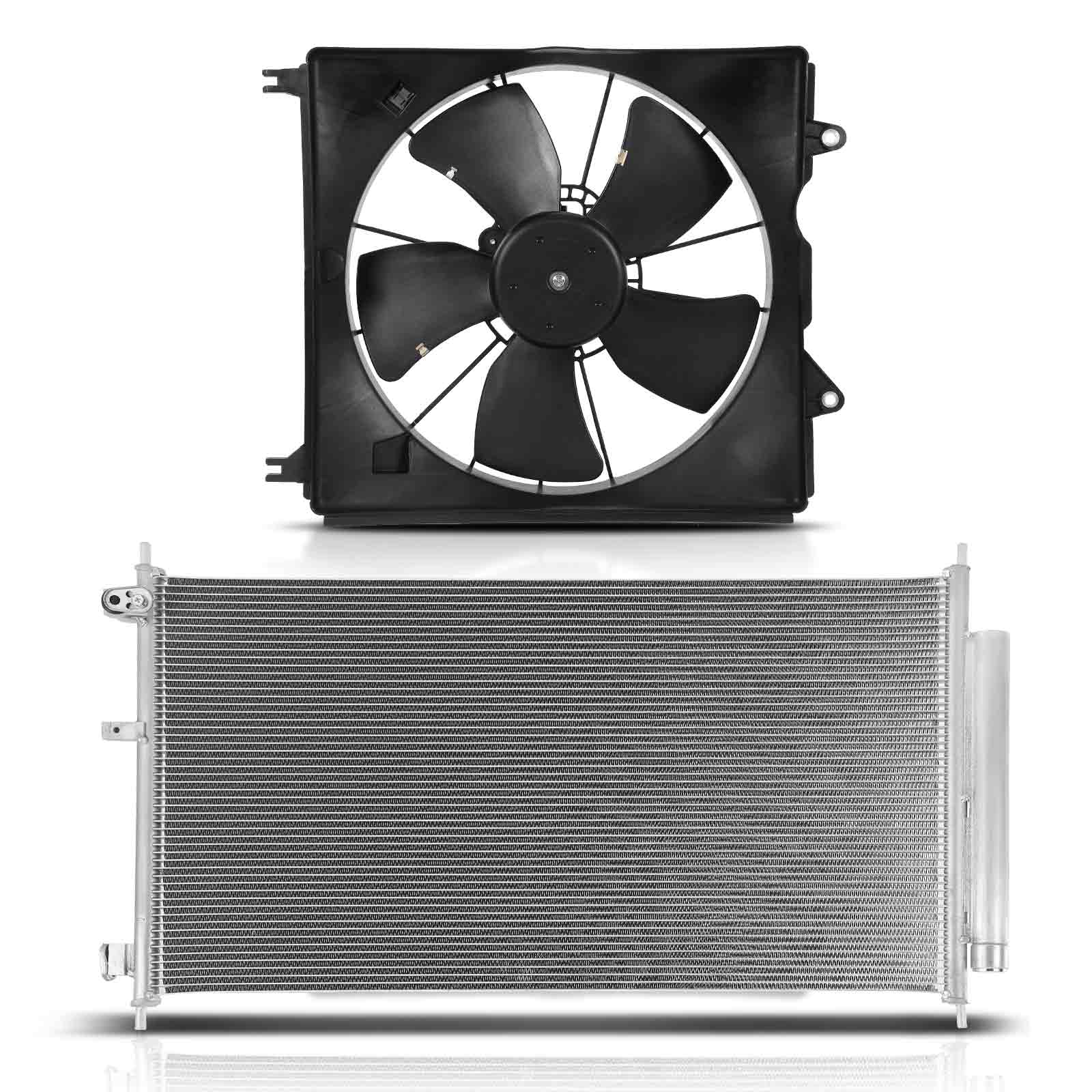 AC Condenser & Single Cooling Fan Assembly Kit
