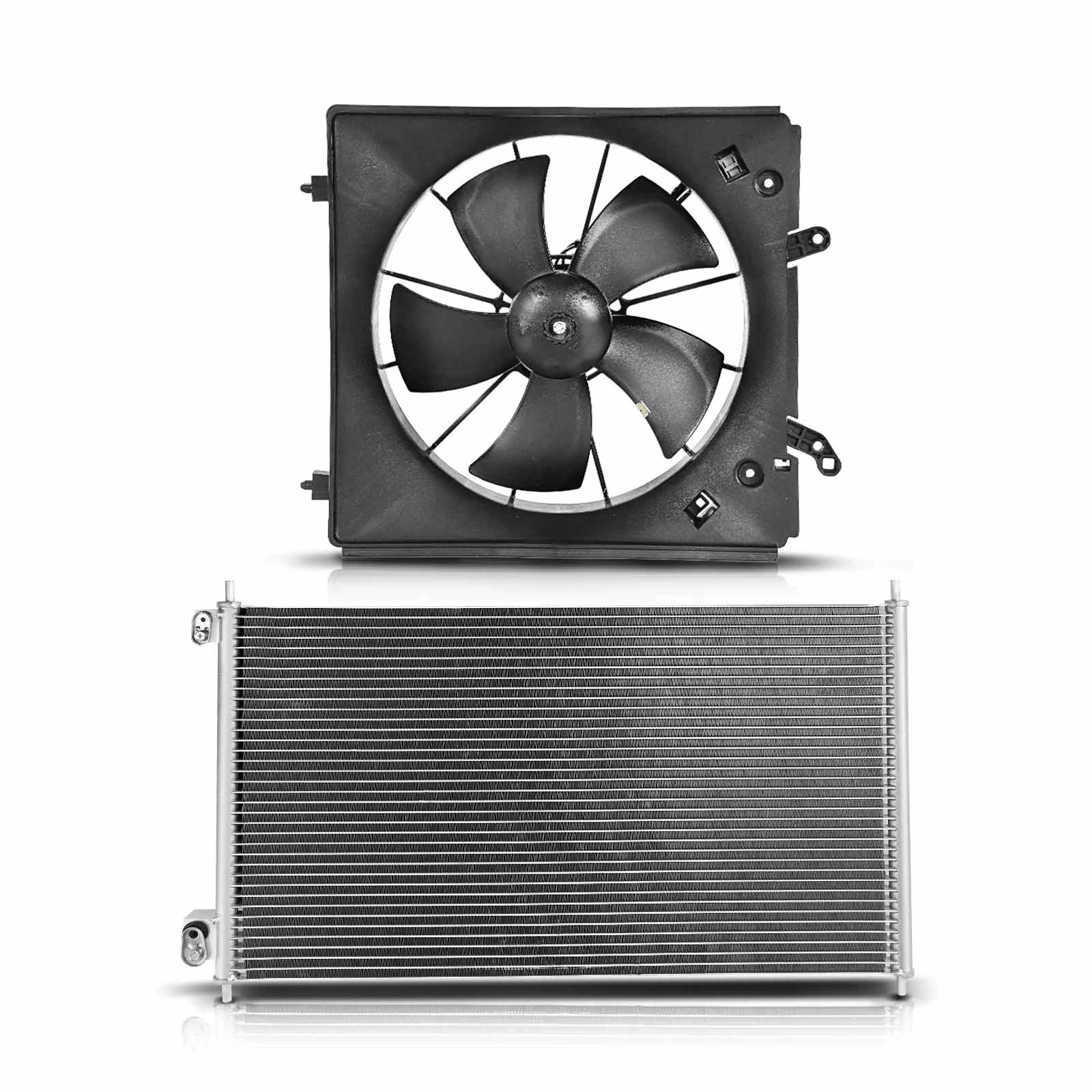 AC Condenser & Single Cooling Fan Assembly Kit
