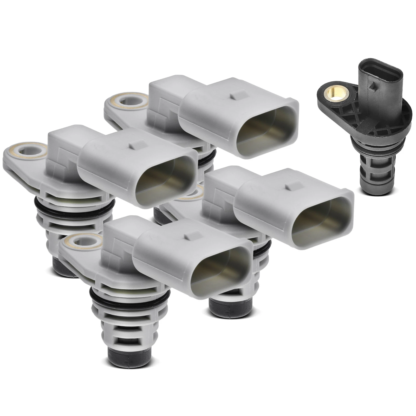 4 Pcs Camshaft & 1 Pc Crankshaft Position Sensor for Volkswagen Atlas 2018-2021 3.6L