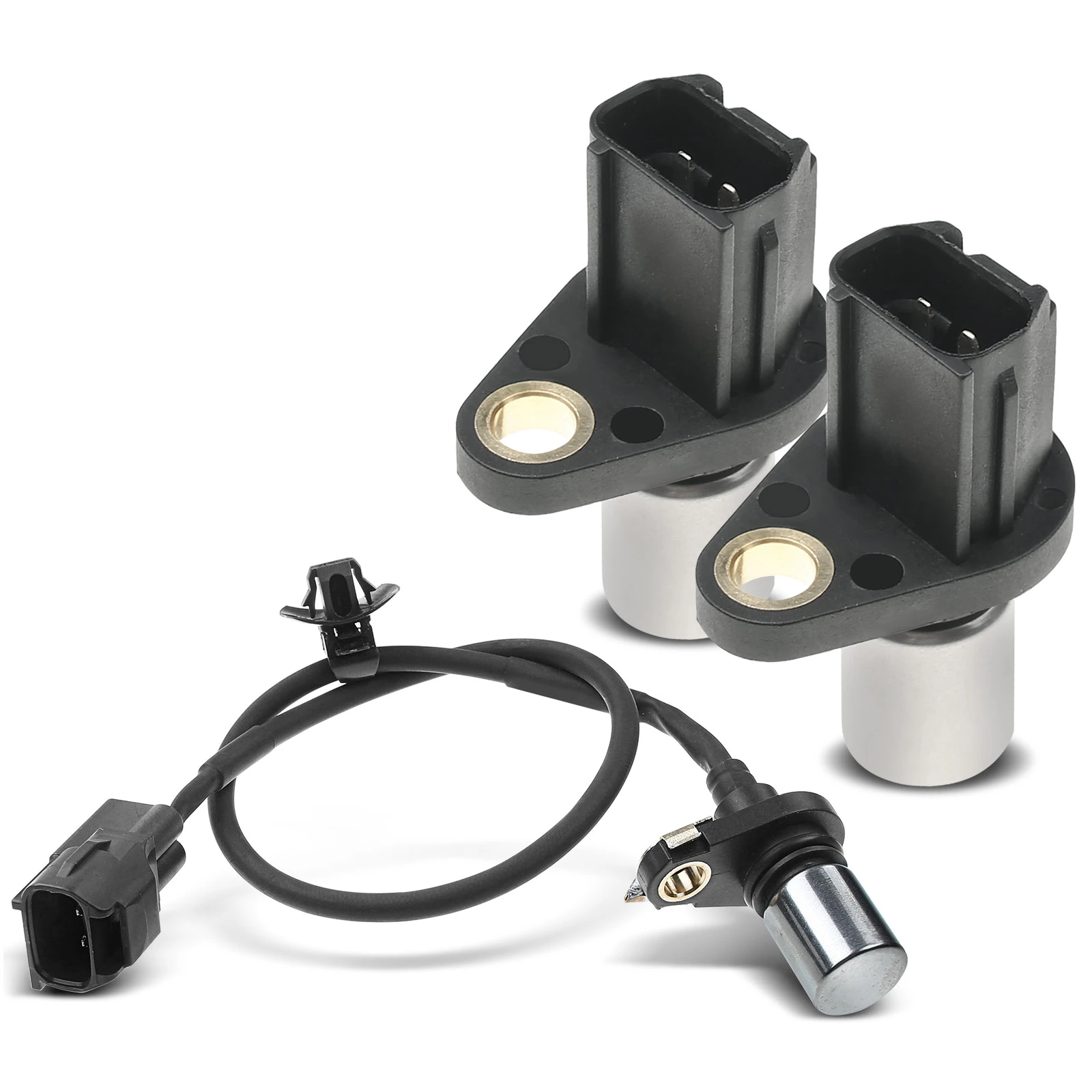 2 Pcs Camshaft & 1 Pc Crankshaft Position Sensor