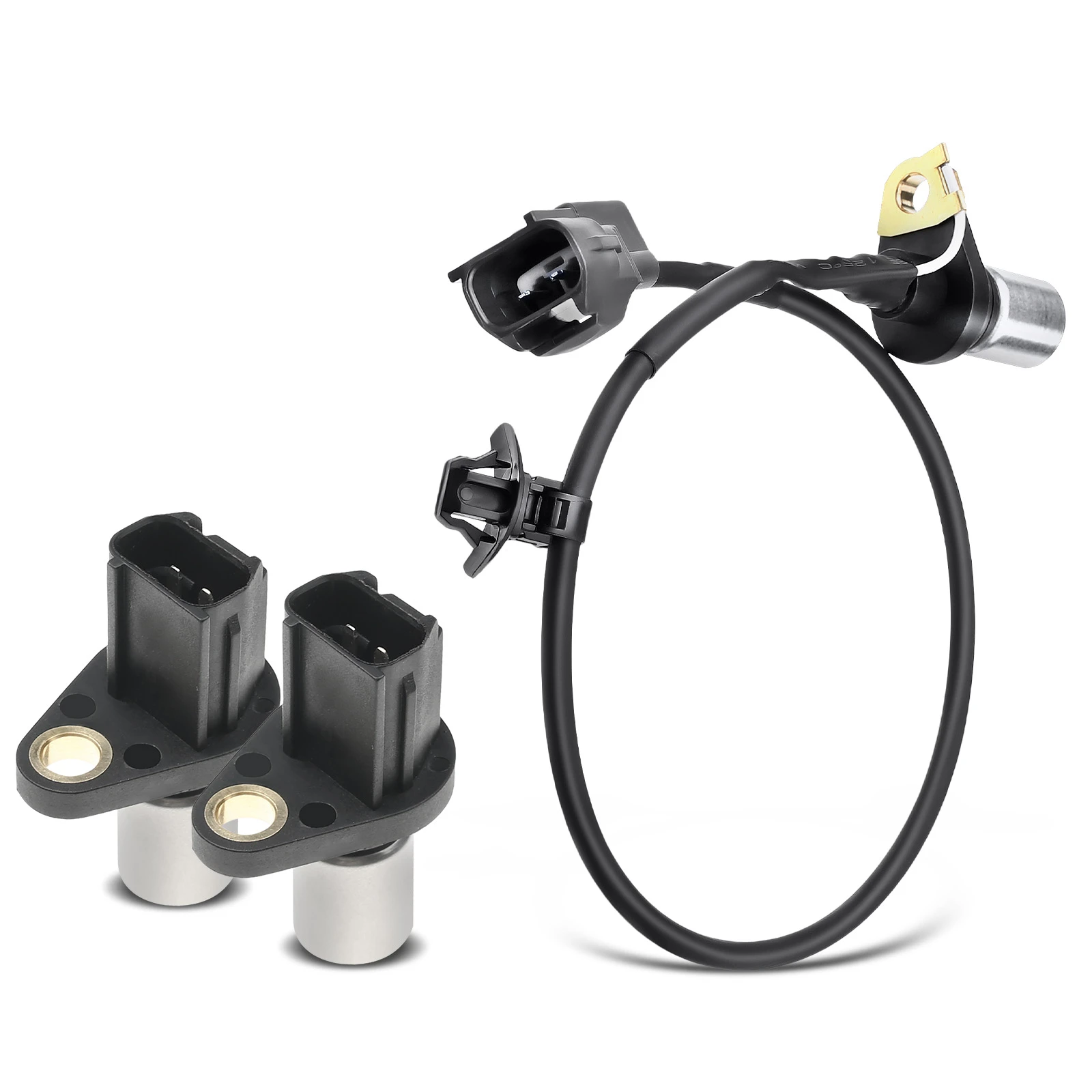 2 Pcs Camshaft & 1 Pc Crankshaft Position Sensor