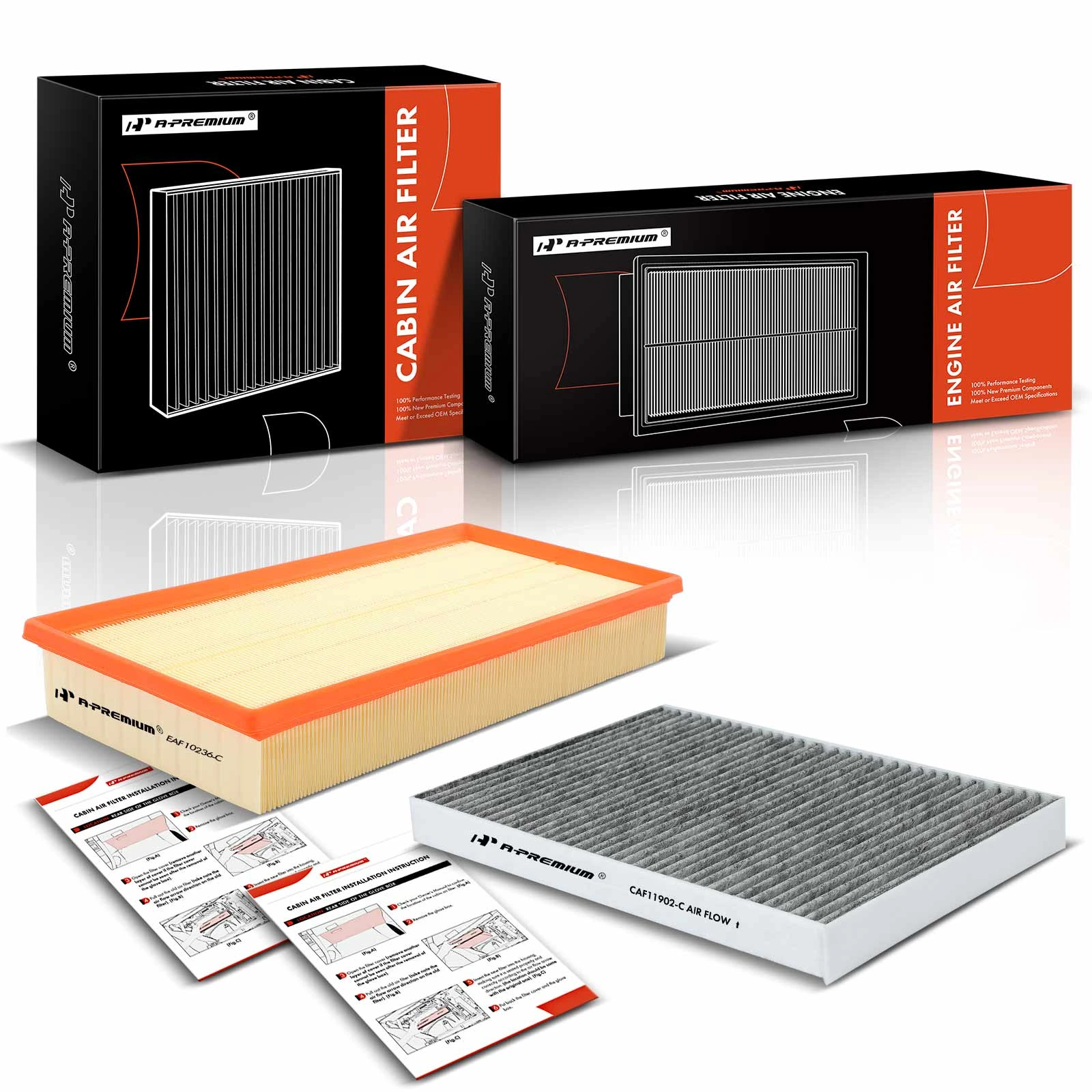 Engine & Activated Carbon Cabin Air Filter