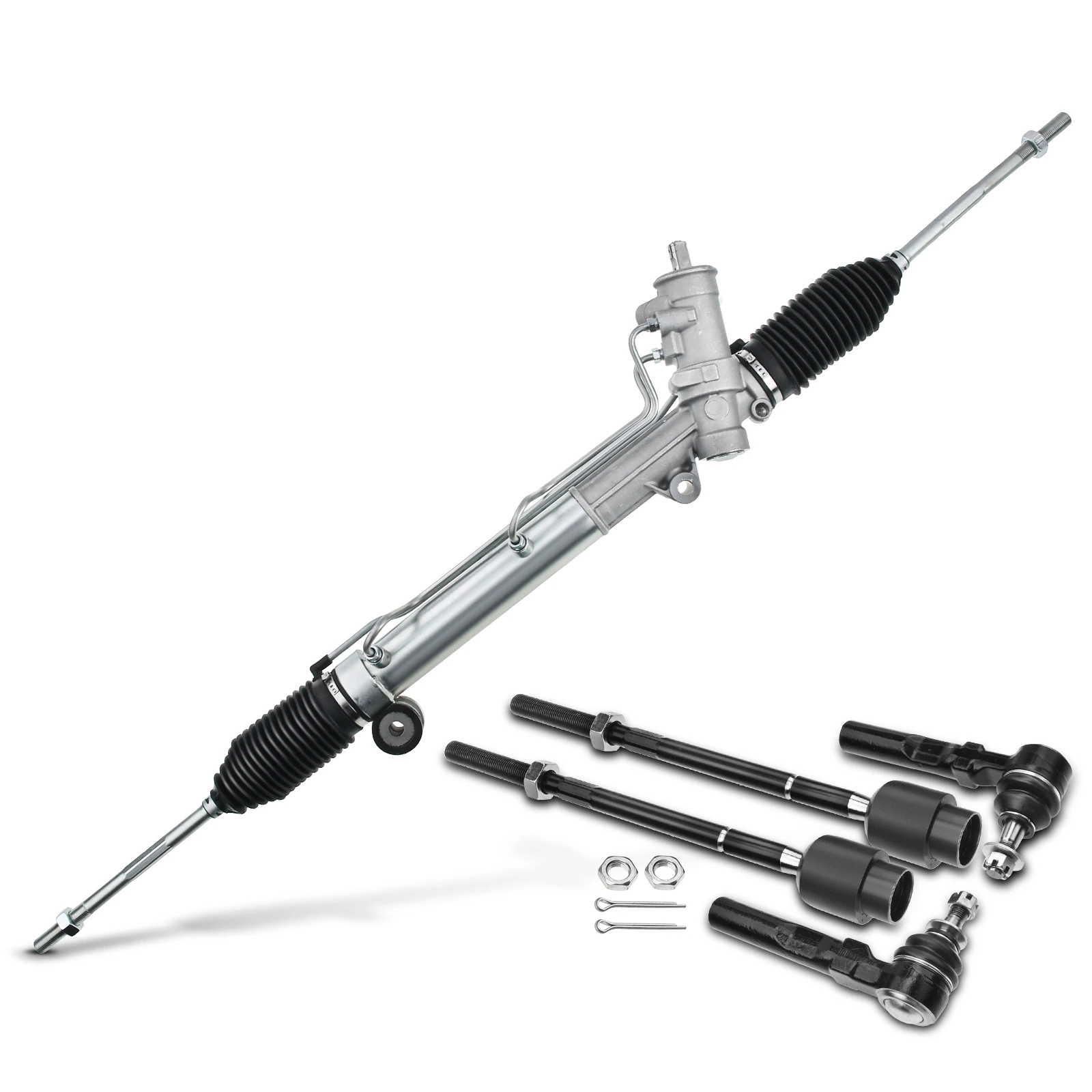 5 Pcs Rack and Pinion & Tie Rod End Kit
