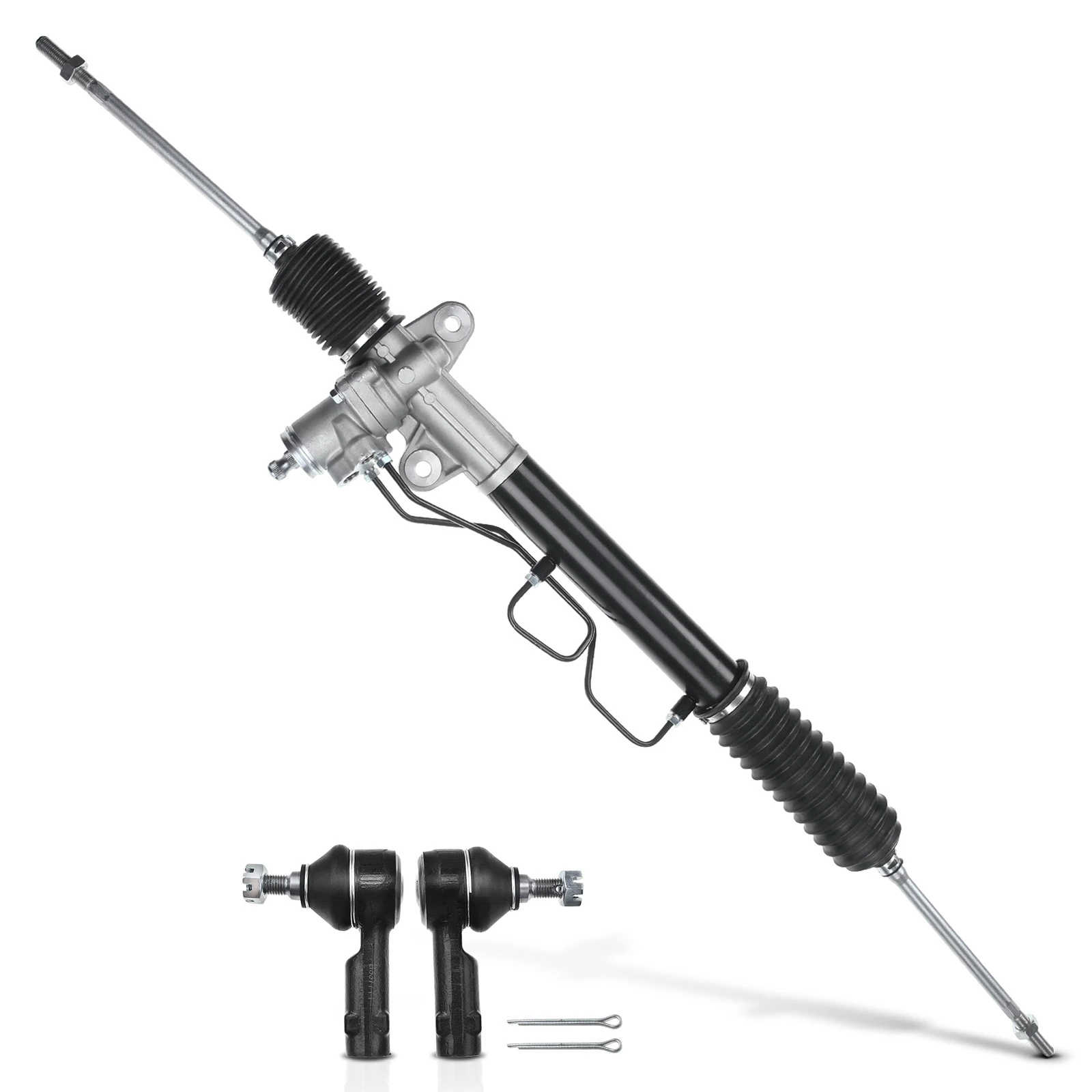 3 Pcs Rack and Pinion & Tie Rod End Kit