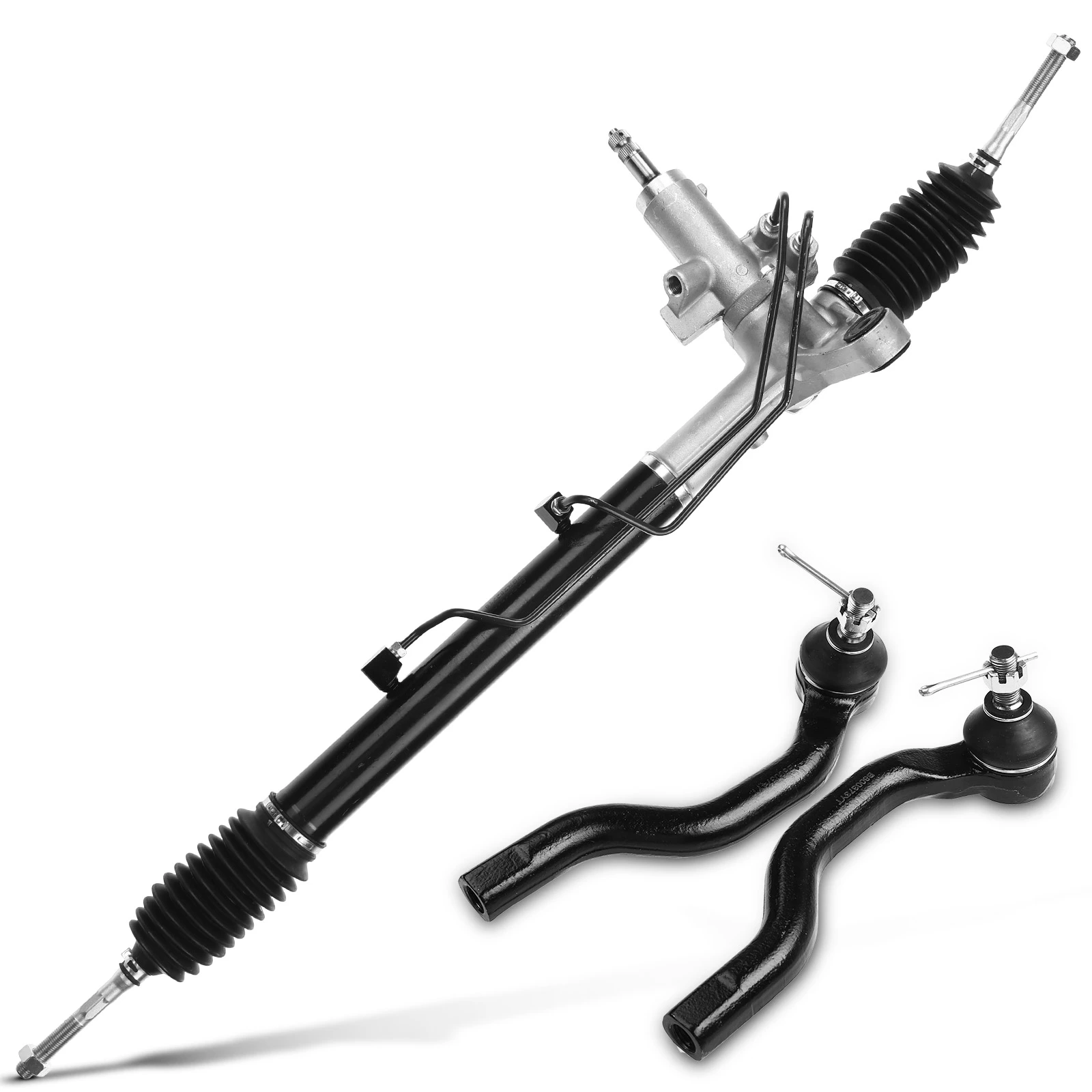 3 Pcs Rack and Pinion & Tie Rod End Kit