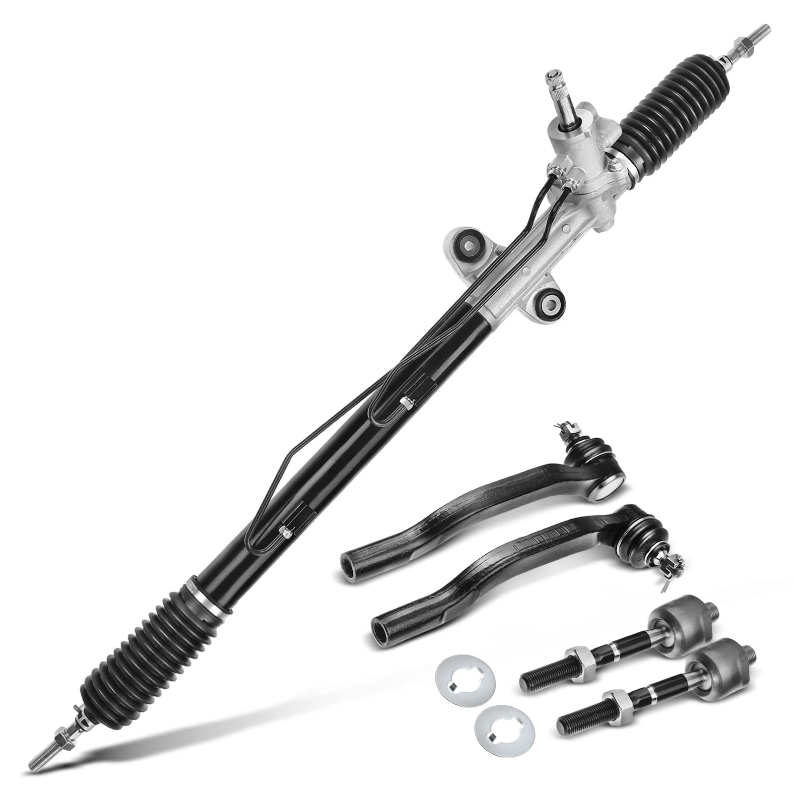 5 Pcs Rack and Pinion & Tie Rod End Kit