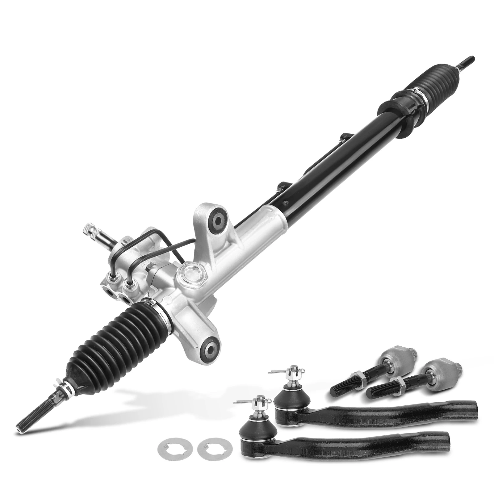 5 Pcs Rack and Pinion & Tie Rod End Kit
