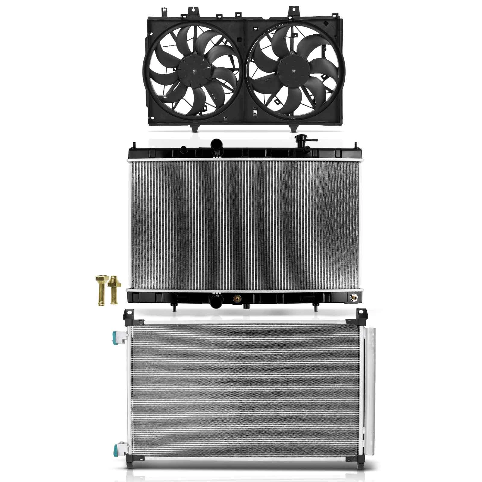 2x Radiator & Cooling Dual Fan Assembly Kit For Nissan Rogue - View #3