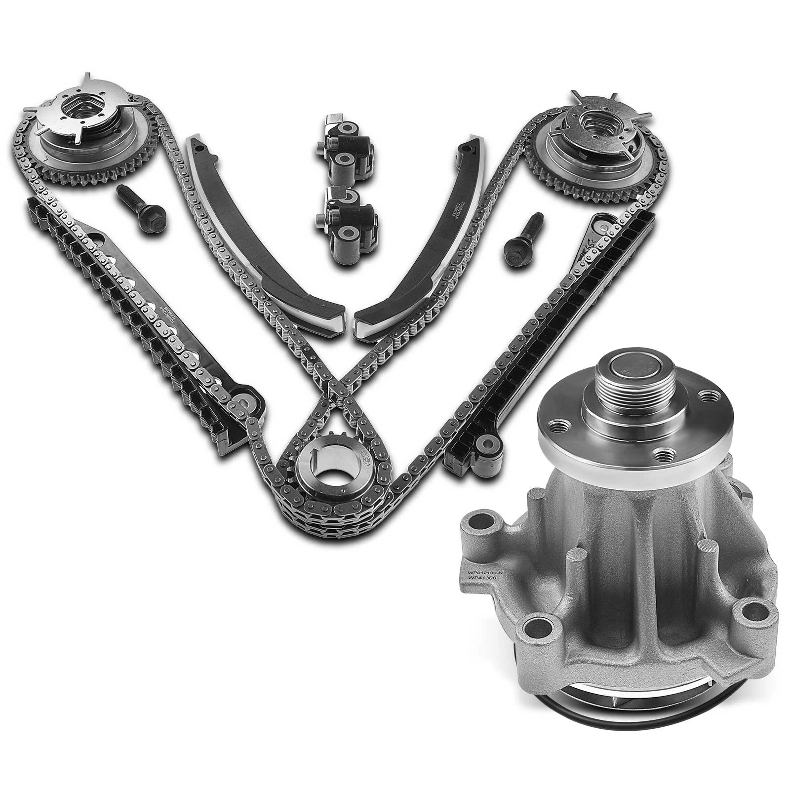 14 Pcs Timing Chain Kit & Engine Water Pump