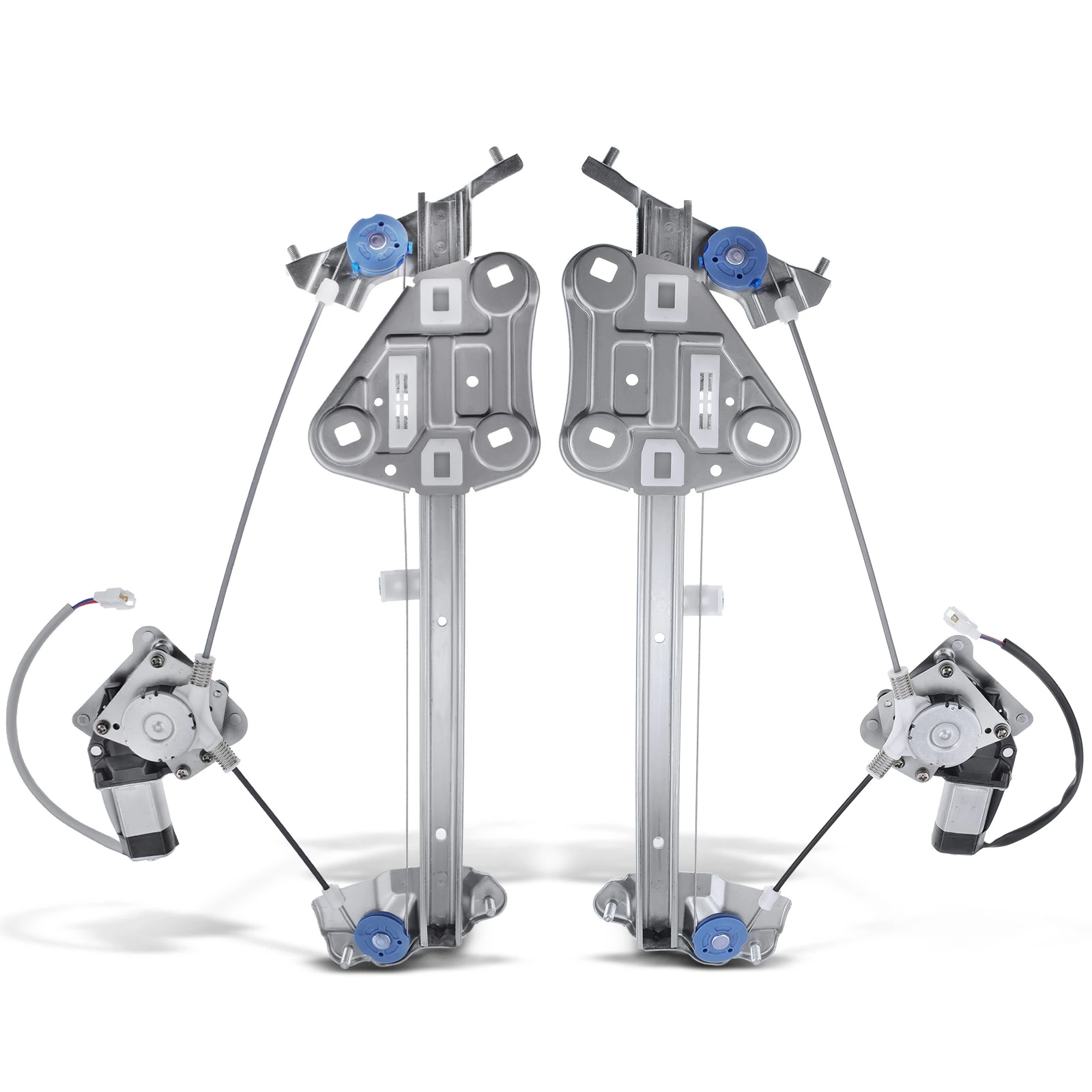 2 Pcs Front Power Window Regulator with Motor