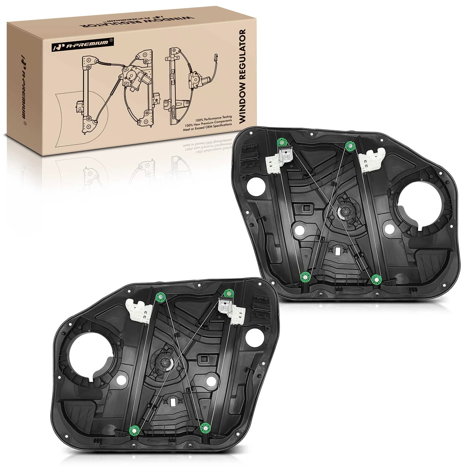 2016-2022 Hyundai Tucson 2pc Power Window Regulator Front Driver & Passenger Electric A-Premium APWR3171