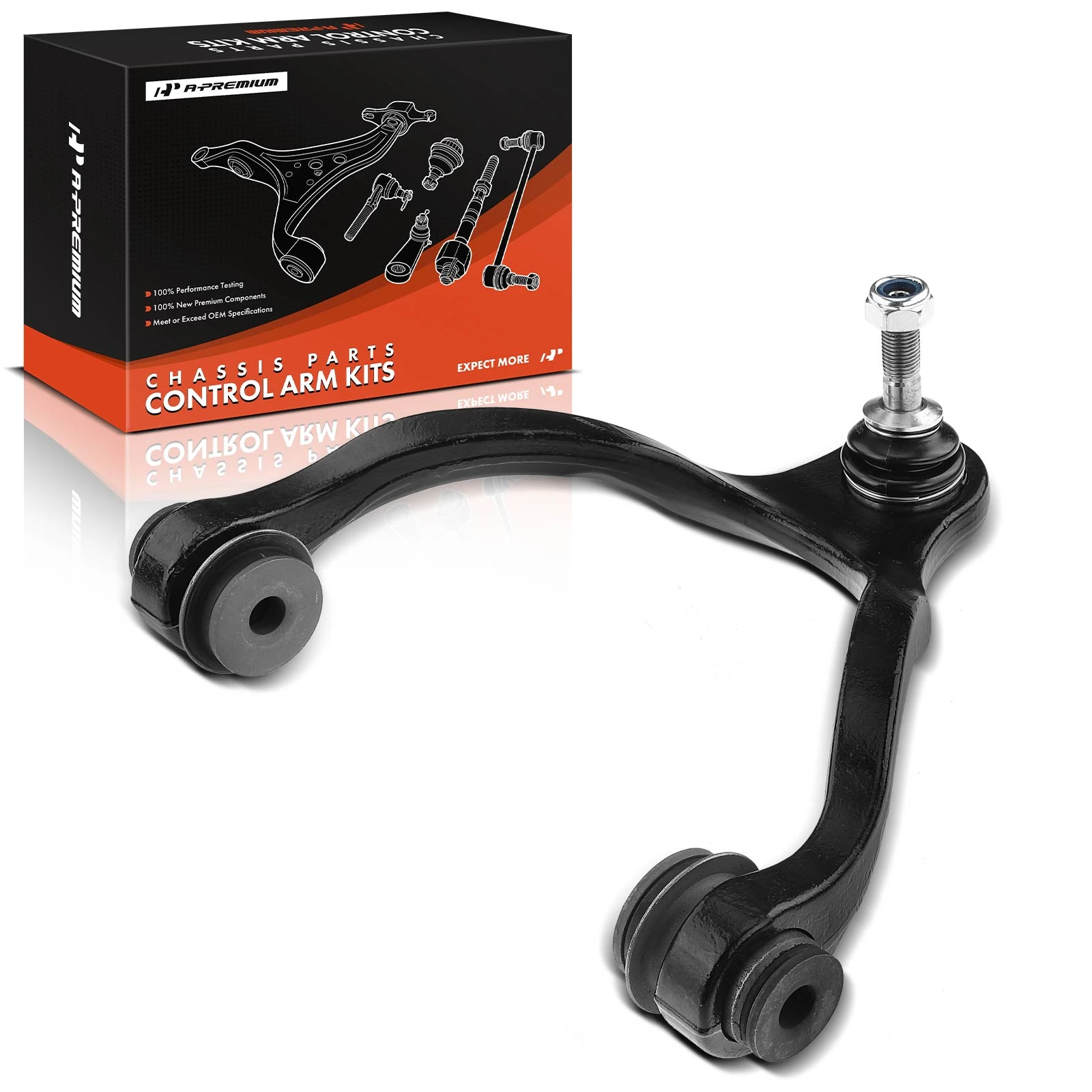 2003-2011 Lincoln Town Car 1pc Control Arm Ball Joint, Front Driver Upper with Ball Joint A-Premium APCA3780