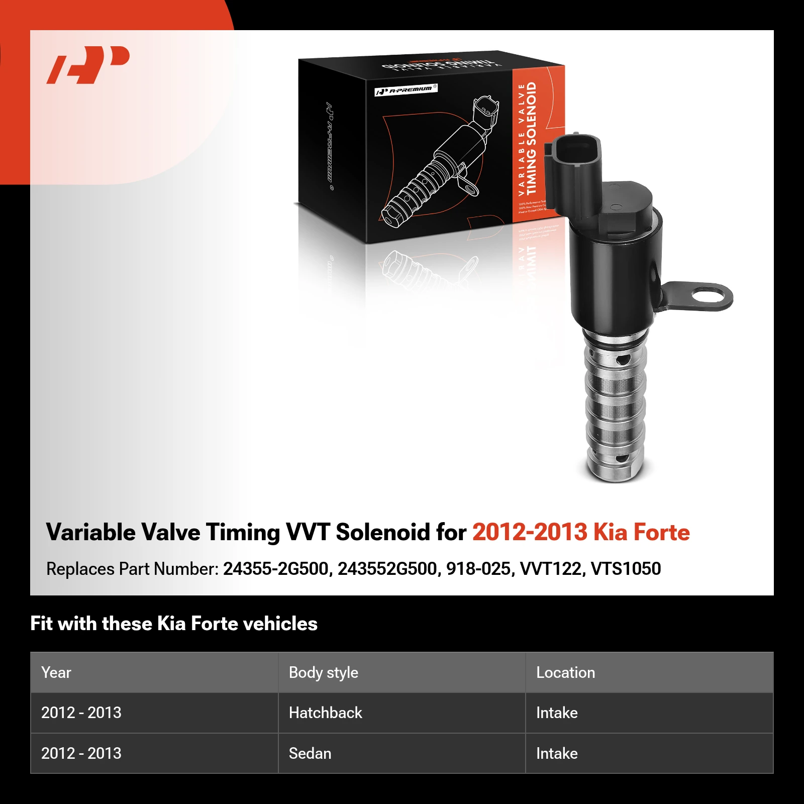 Variable Valve Timing VVT Solenoid for 2012-2013 Kia Forte