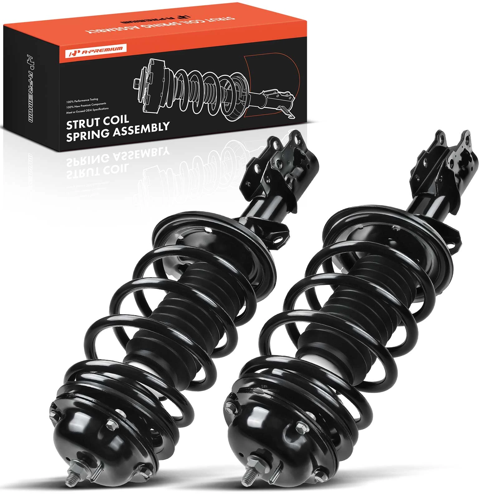 2003-2007 Saturn Ion 2pc Strut and Coil Spring Assembly Set Front Driver & Passenger A-Premium APSA0385