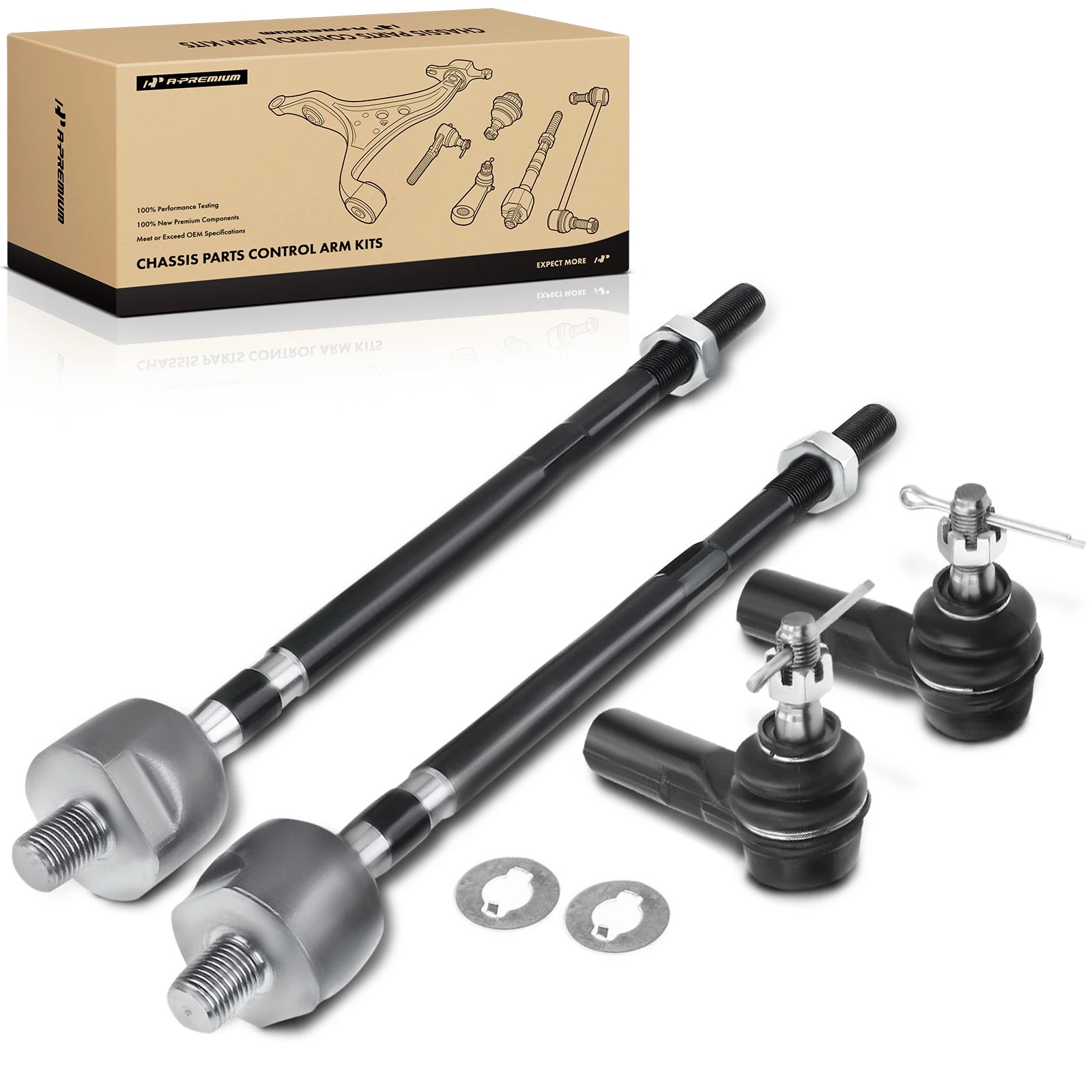 1989-1992 Geo Prizm Tie Rod End Inner & Outer A-Premium APCA2918