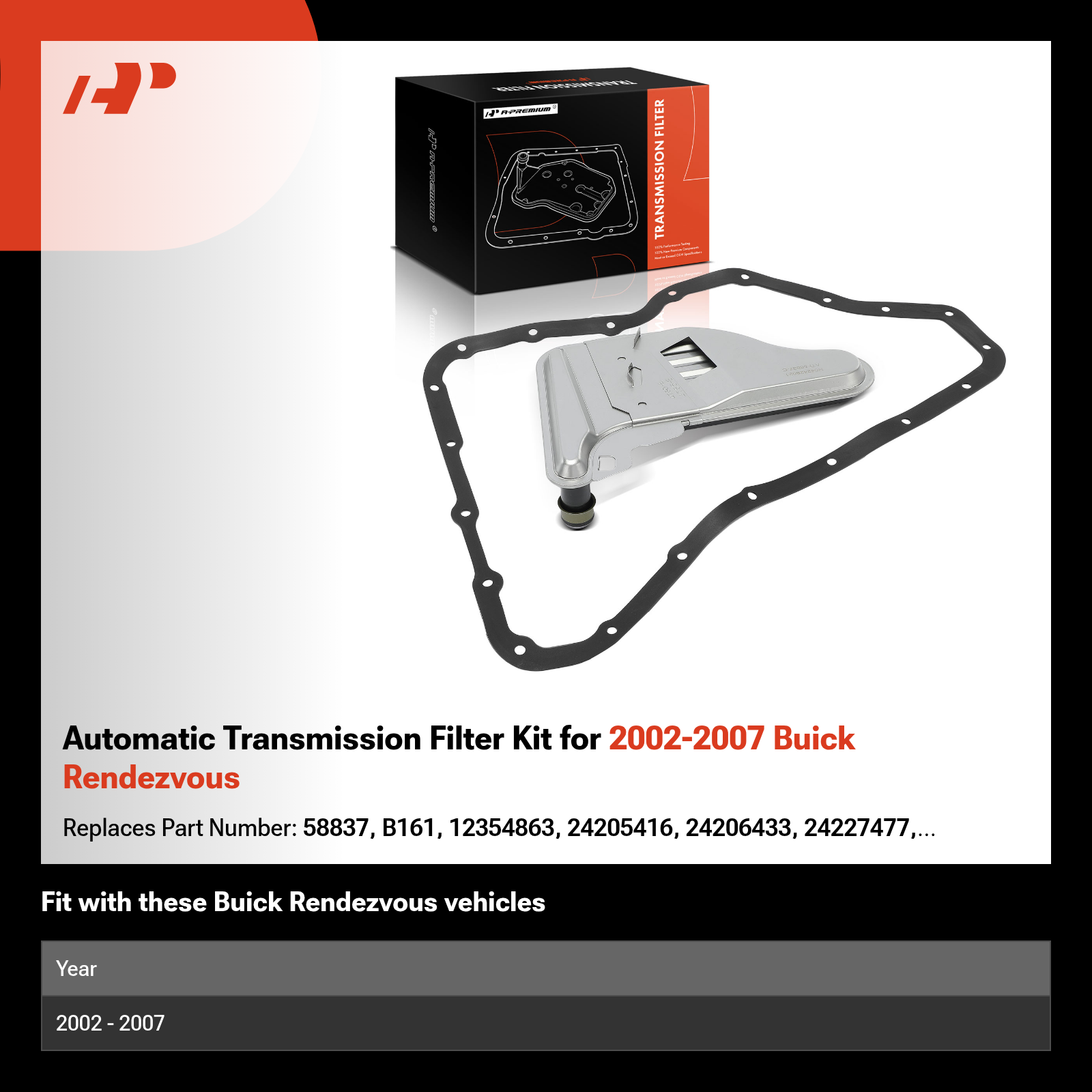 Automatic Transmission Filter Kit for 2002-2007 Buick Rendezvous