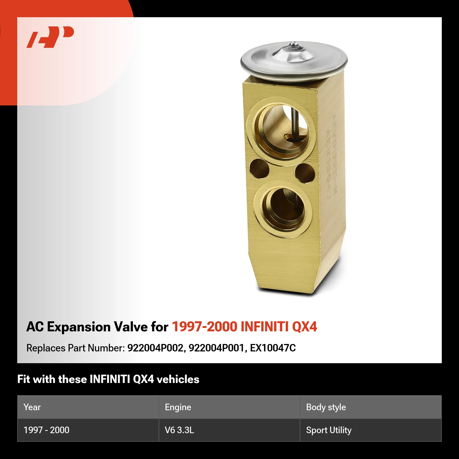 AC Expansion Valve for 1997-2000 INFINITI QX4