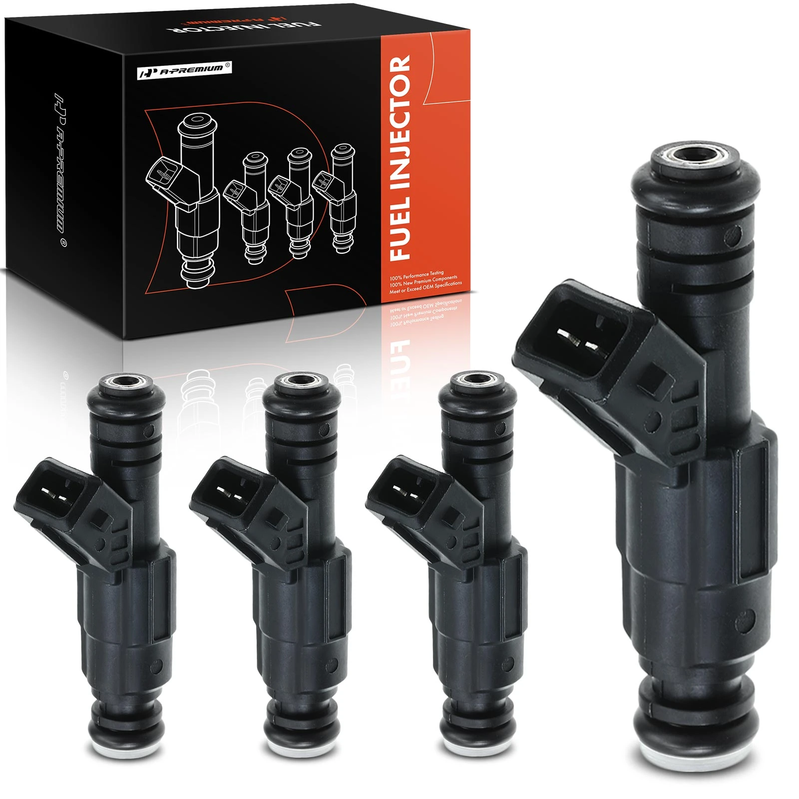 4-Pc Fuel Injector 2-Blade Terminal A-Premium APFI094