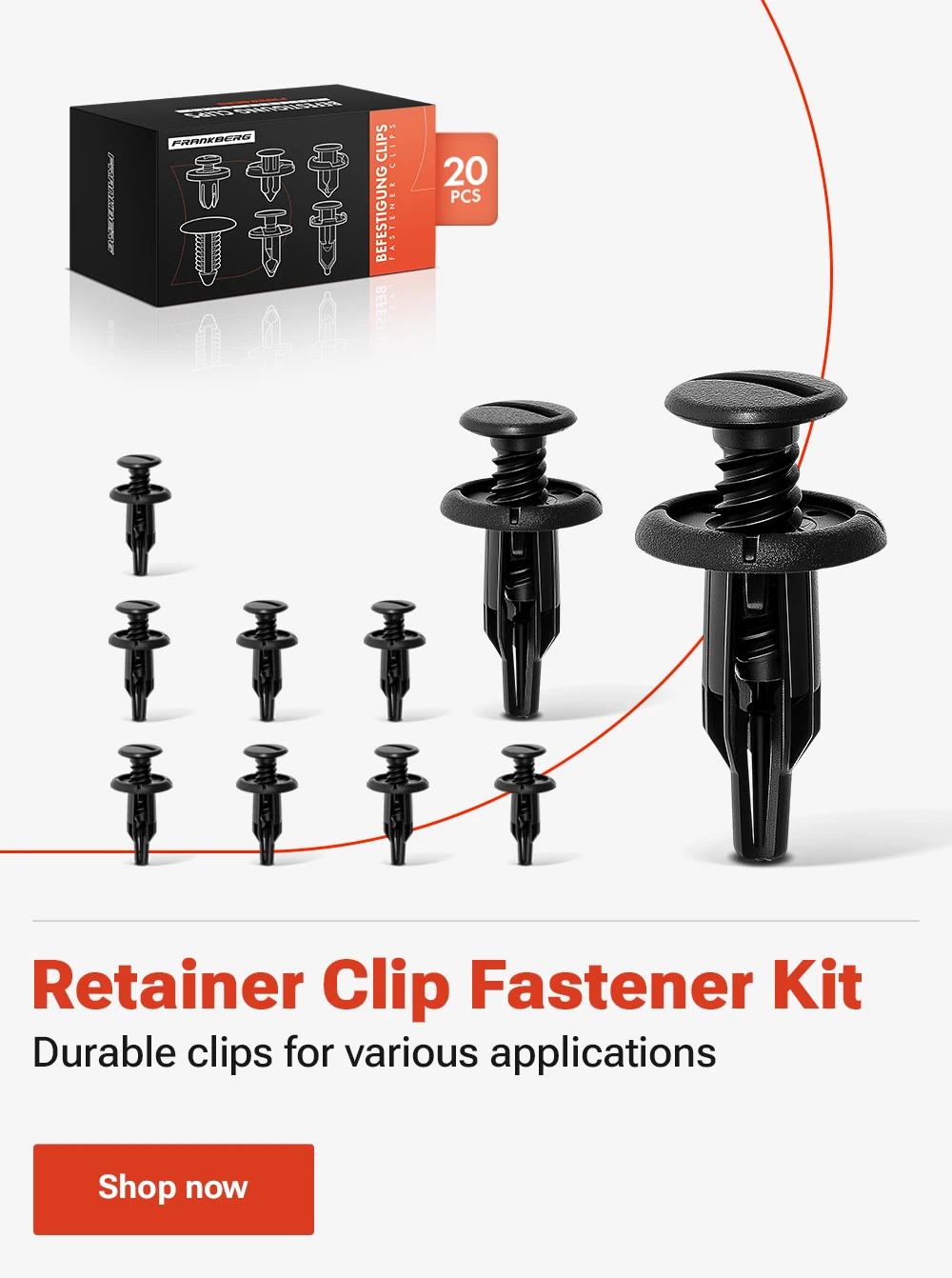A-Premium Retainer Clip Fastener Kit