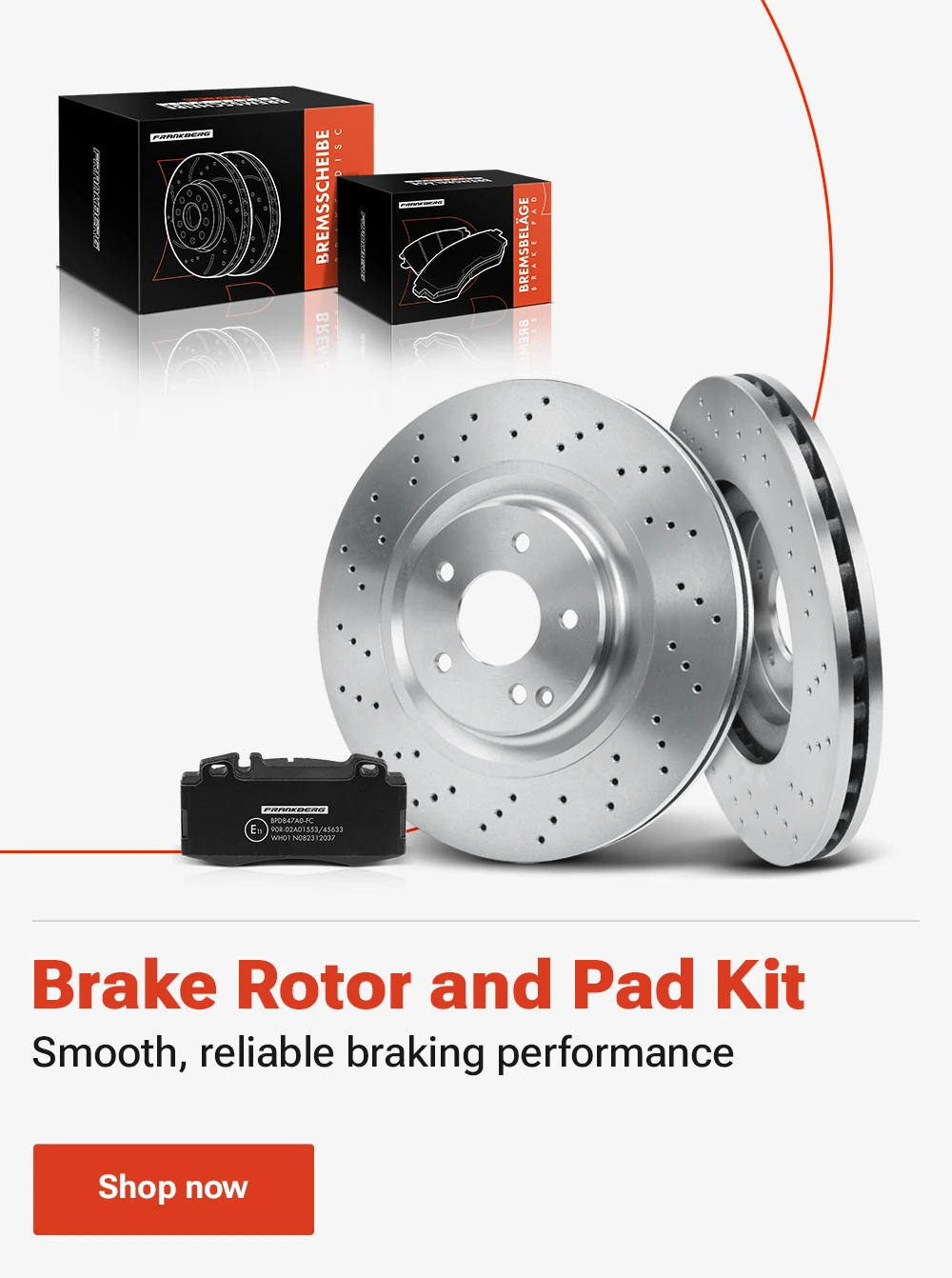 A-Premium Brake Rotor and Pad Kit