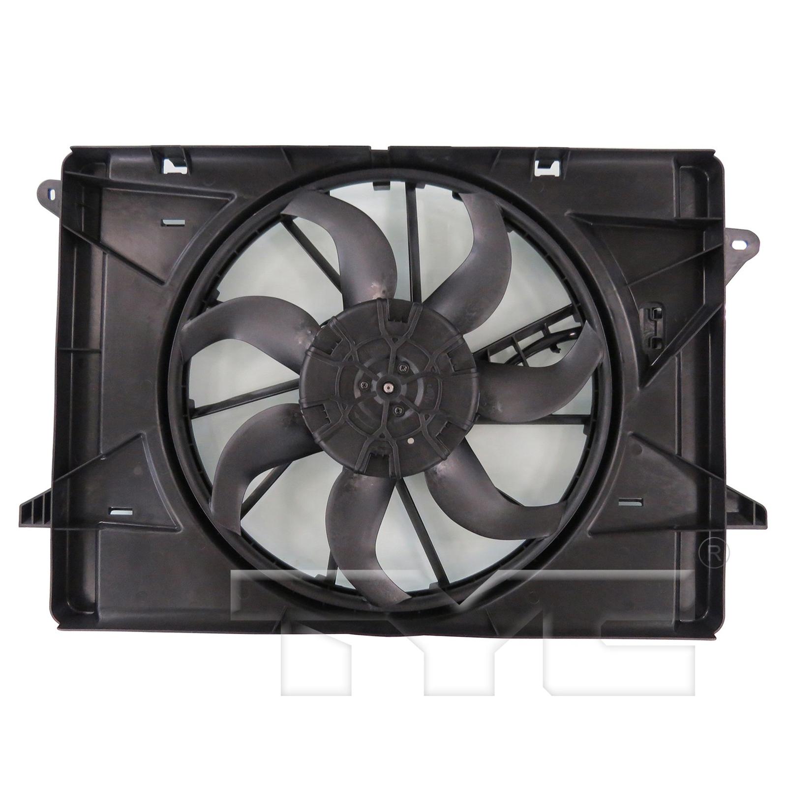 Dual Radiator and Condenser Fan Assembly - TYC 624130
