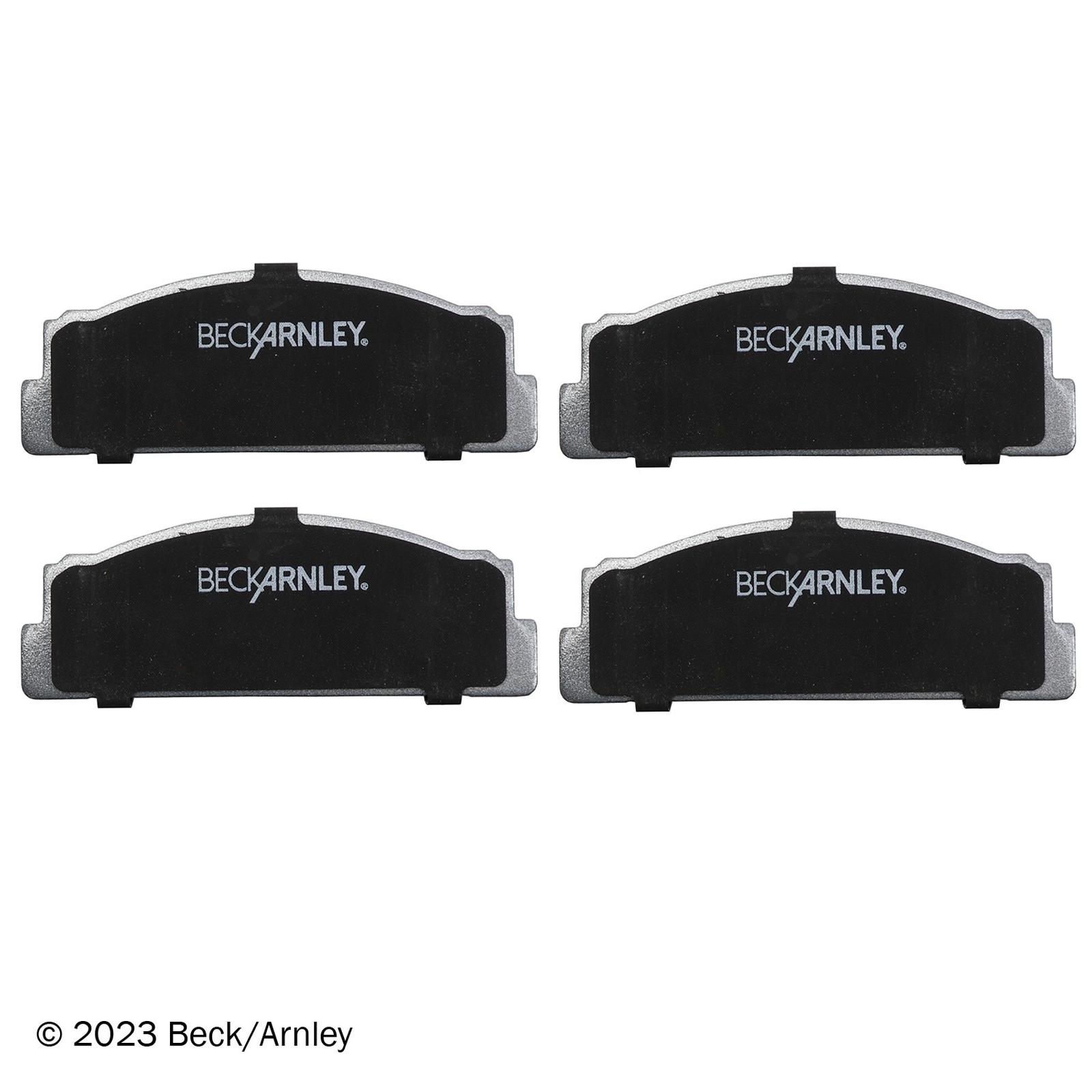Beck/Arnley 085-0167 Disc Brake Pad Set, Front Side