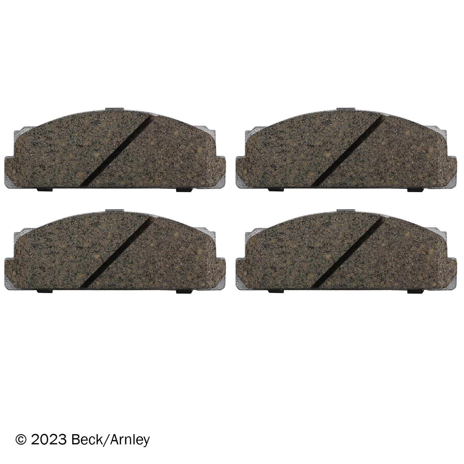 Beck/Arnley 085-0167 Disc Brake Pad Set, Front Side