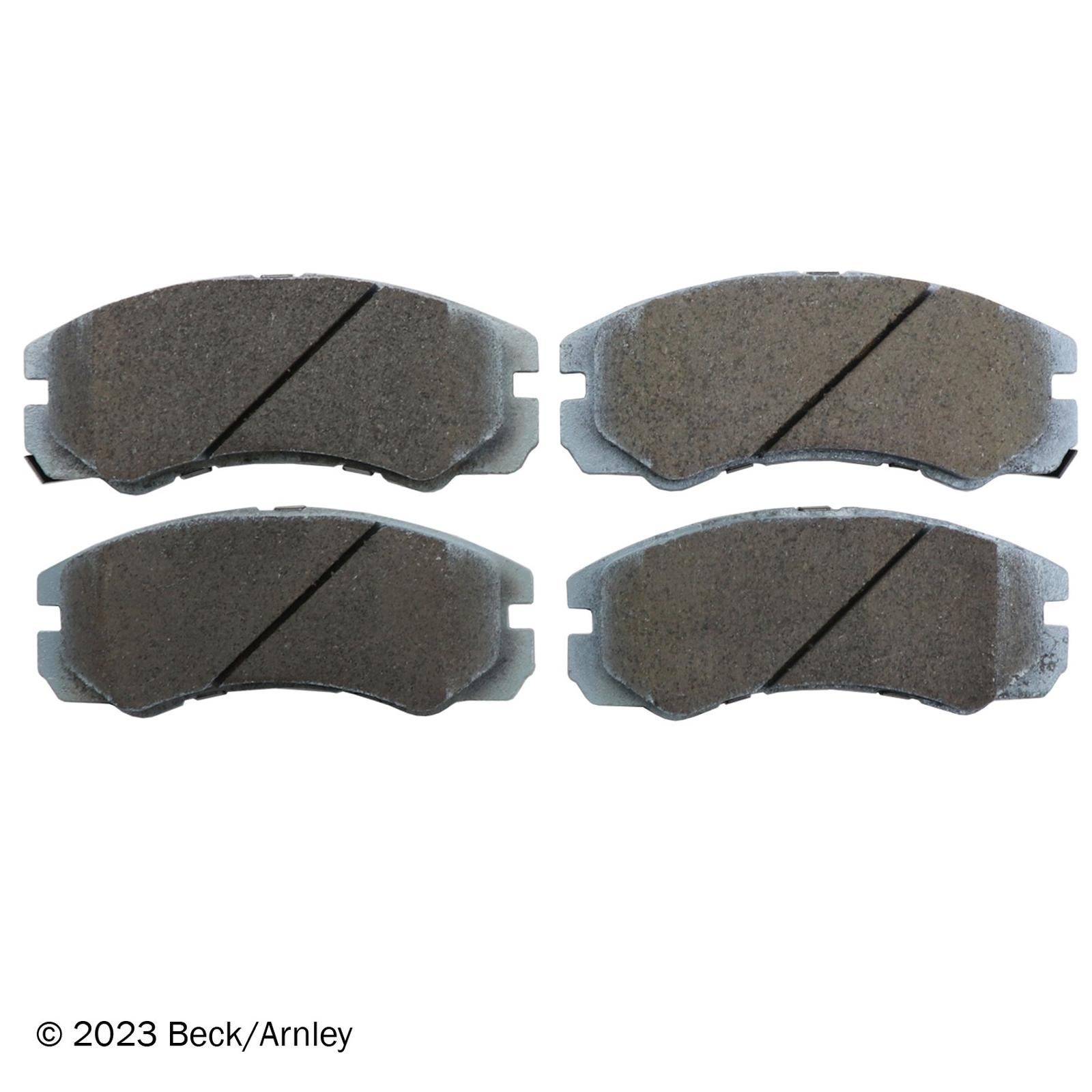 Beck/Arnley 085-1475 Disc Brake Pad Set, Front Side