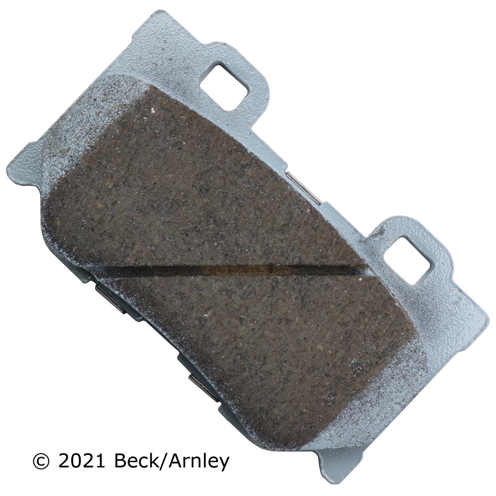 Beck/Arnley 085-1908 Disc Brake Pad Set, Rear Side