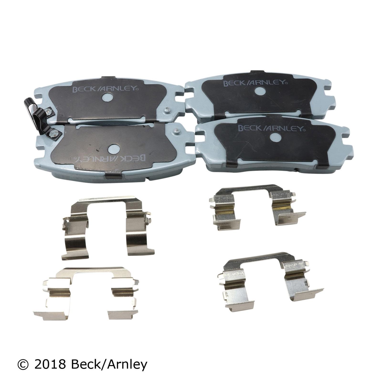Beck/Arnley 085-6473 Disc Brake Pad Set, Rear Side