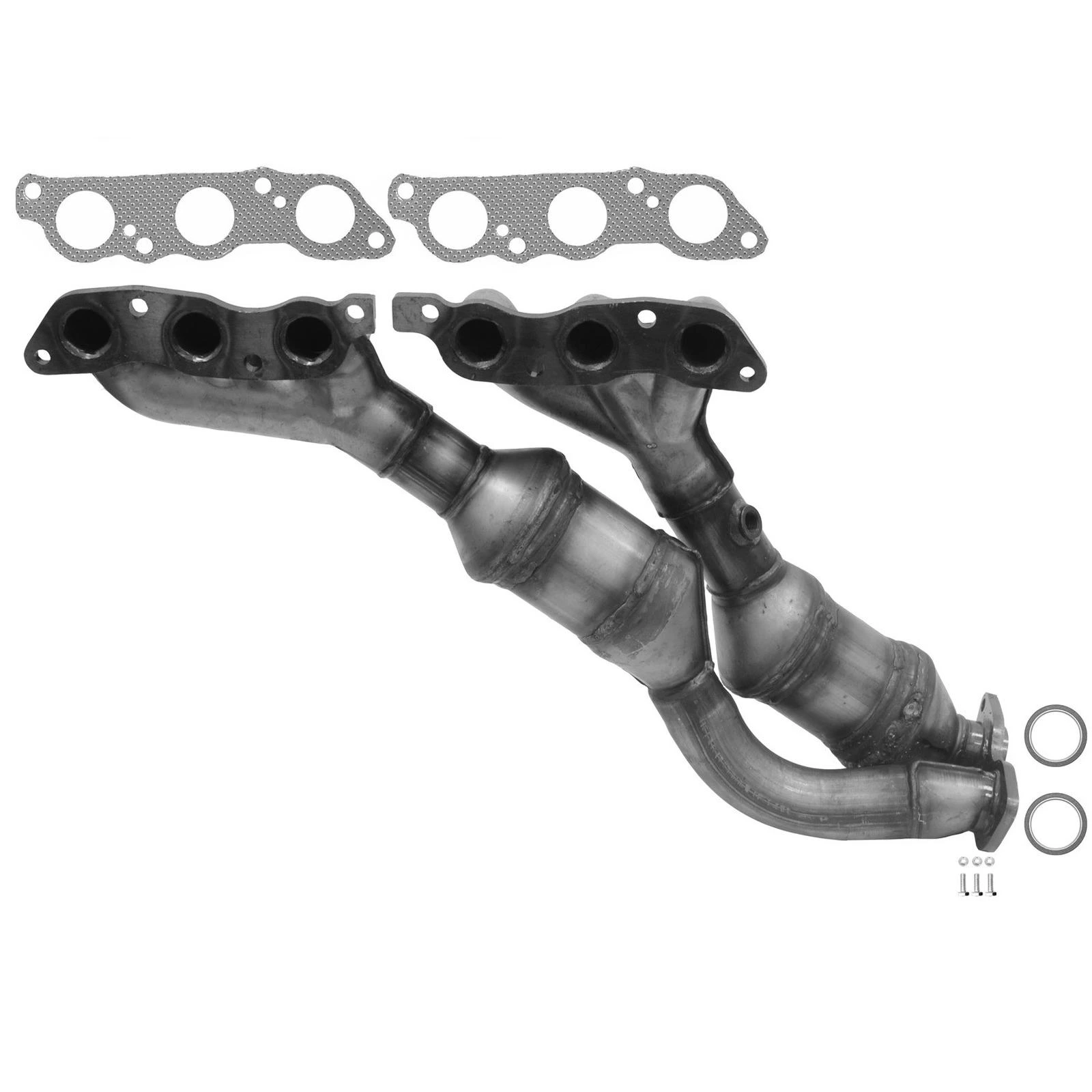 Eastern Catalytic 40486 Catalytic Converter with Integrated Exhaust Manifold, Front Side