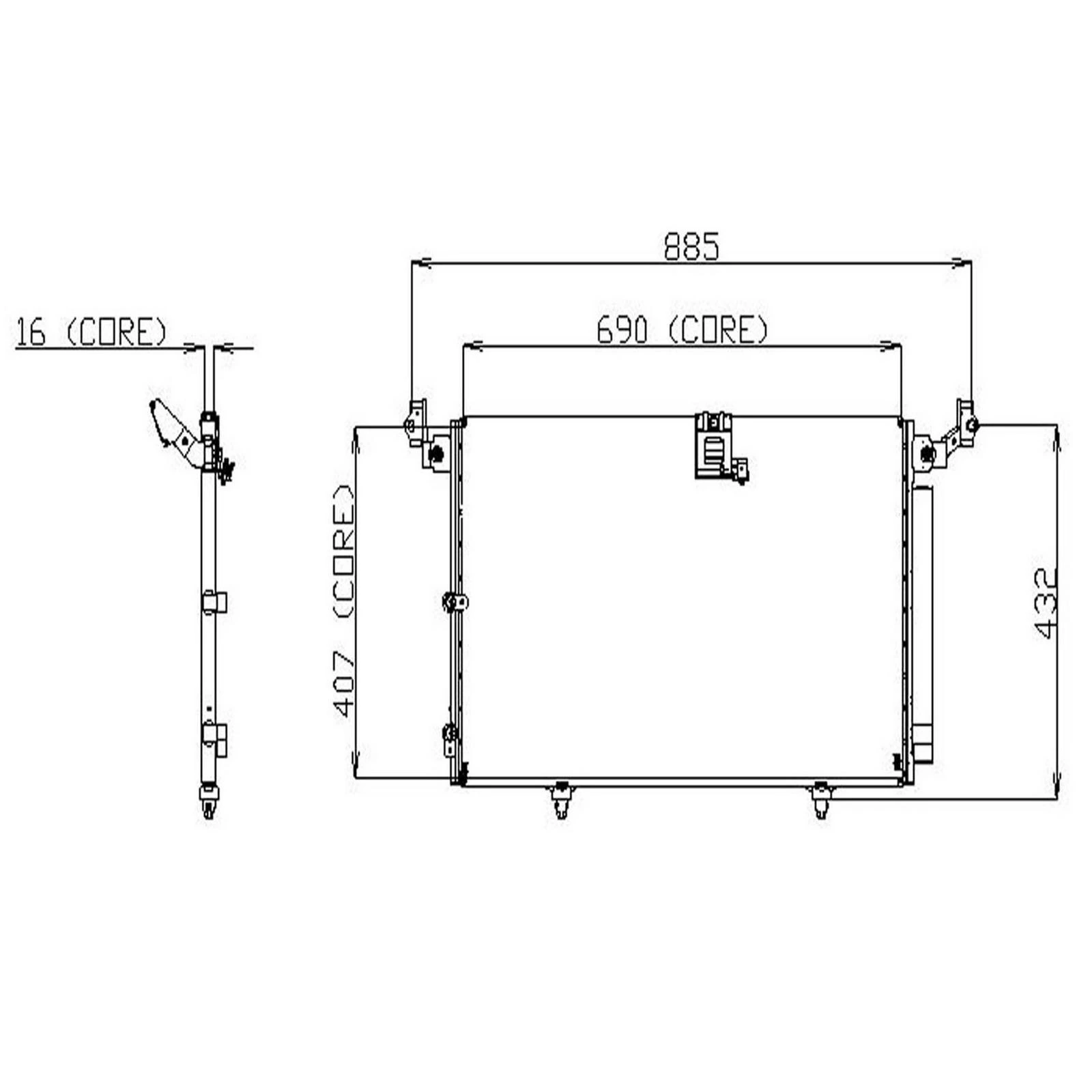A/C Condenser - Denso 477-0564