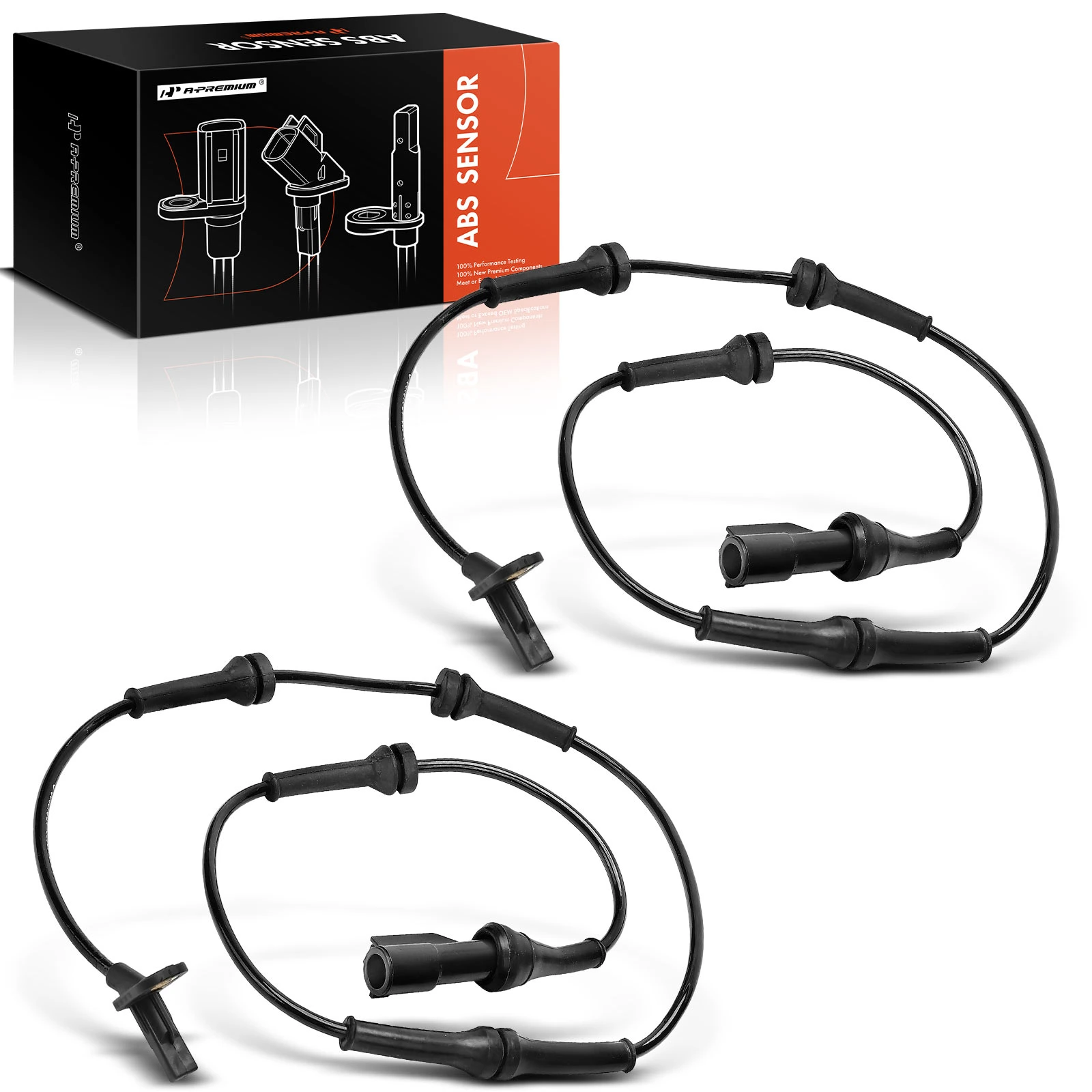 2 Pcs Rear ABS Wheel Speed Sensor for 2013-2017 2019 Jaguar XJ