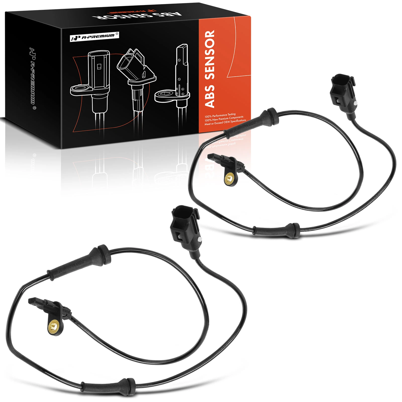 2 Pcs Front ABS Wheel Speed Sensor for 2017-2023 Jaguar F-Pace