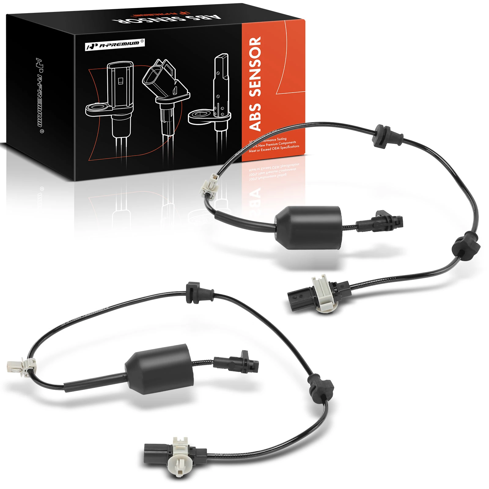 2 Pcs Rear ABS Wheel Speed Sensor for Honda Fit 2015-2020