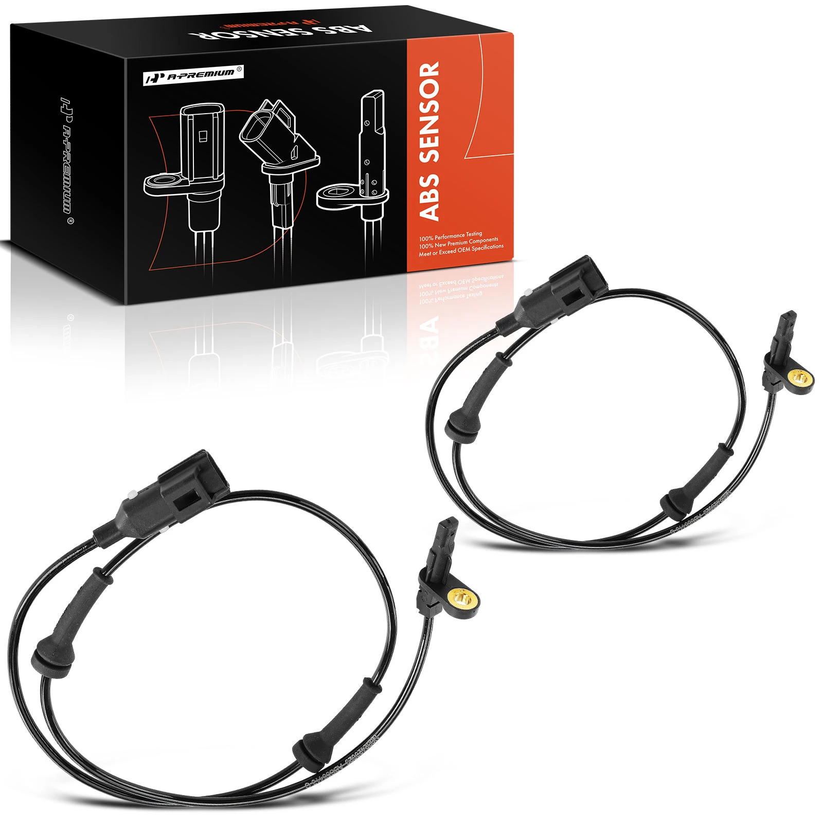 2 Pcs Front ABS Wheel Speed Sensor for 2017-2020 Jaguar F-Pace