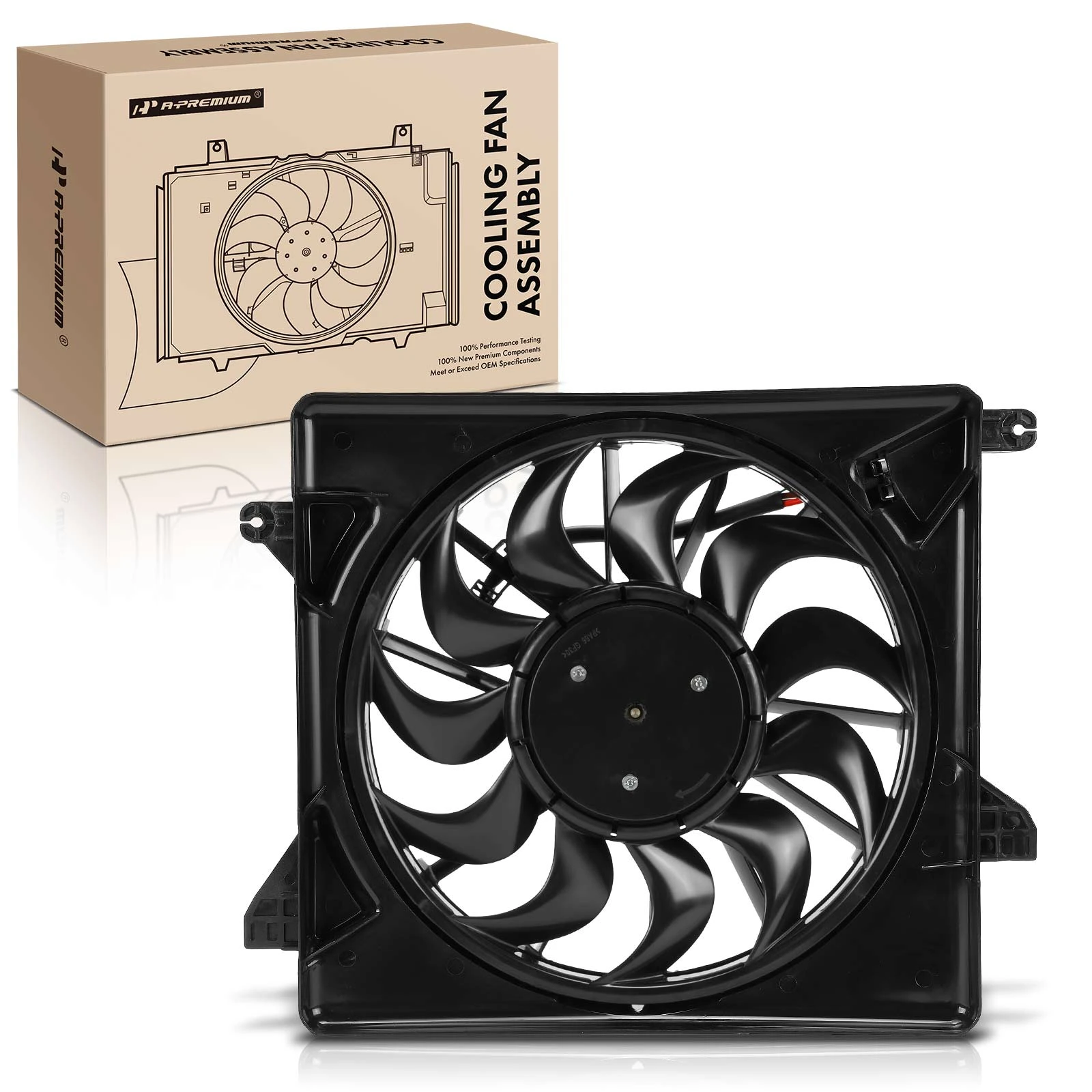 Single Radiator Cooling Fan Assyemble with Control Module
