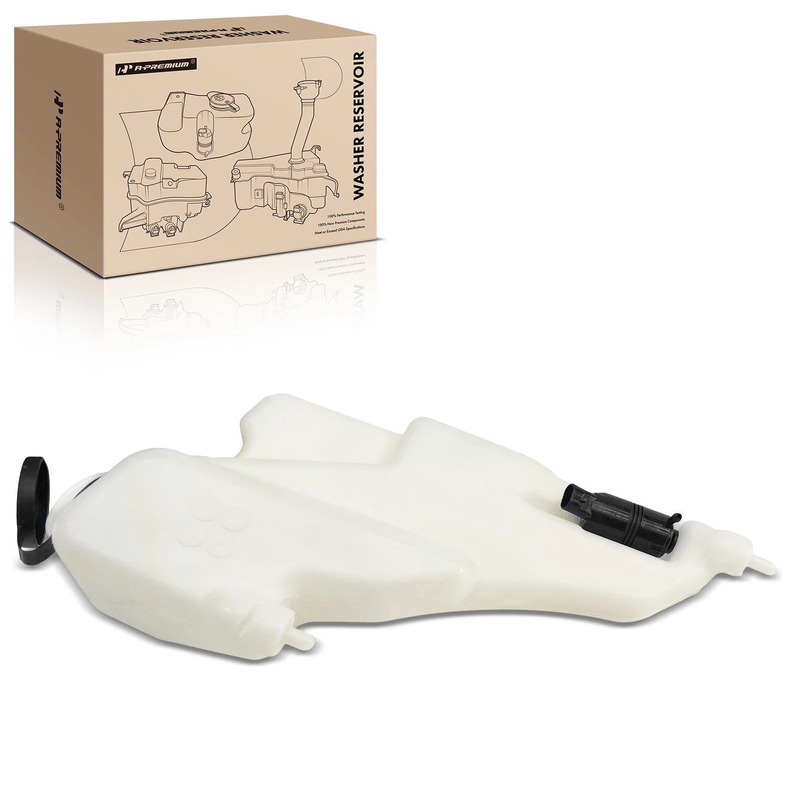 Windshield Washer Reservoir with Pump & Cap for 1996-2004 Oldsmobile Bravada